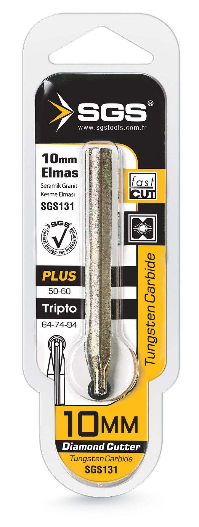SGS Seramik & Granit Kesme Elması 10 mm (10/Paket)